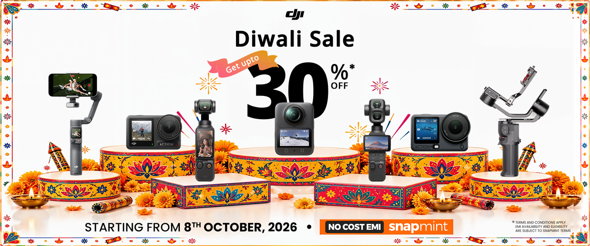 DJI Diwali Sale 2026: Up to 30% Off Osmo Cameras and Ronin Gimbals from 8 October