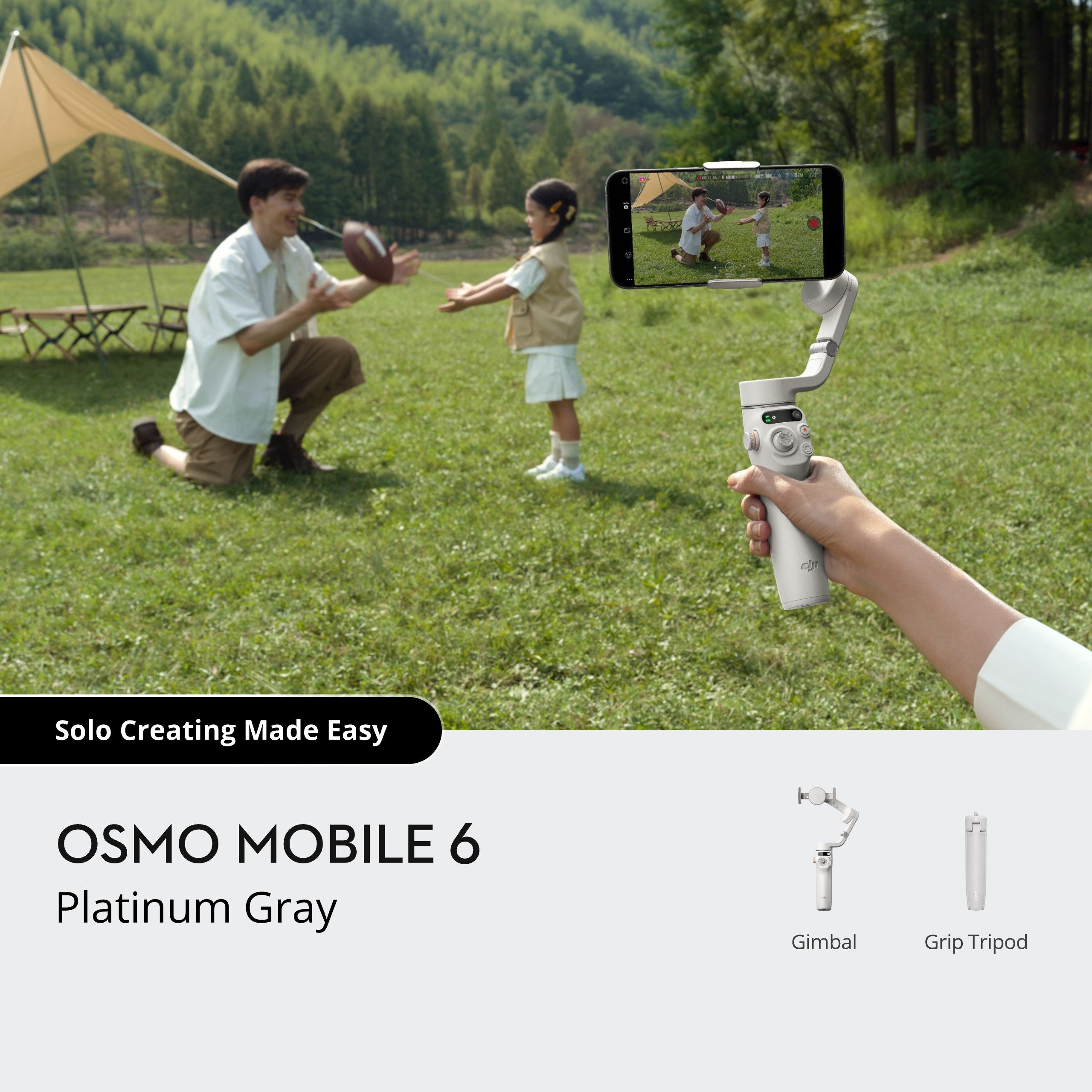 Osmo Mobile 6 Platinum Gray - DJI INDIA