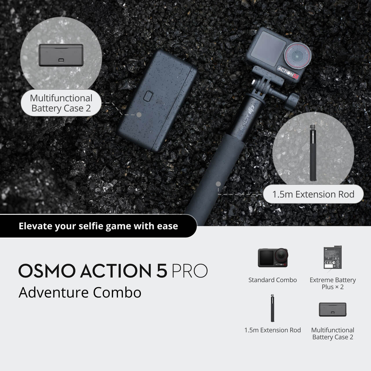 Osmo Action 5 Pro Adventure Combo - DJI INDIA