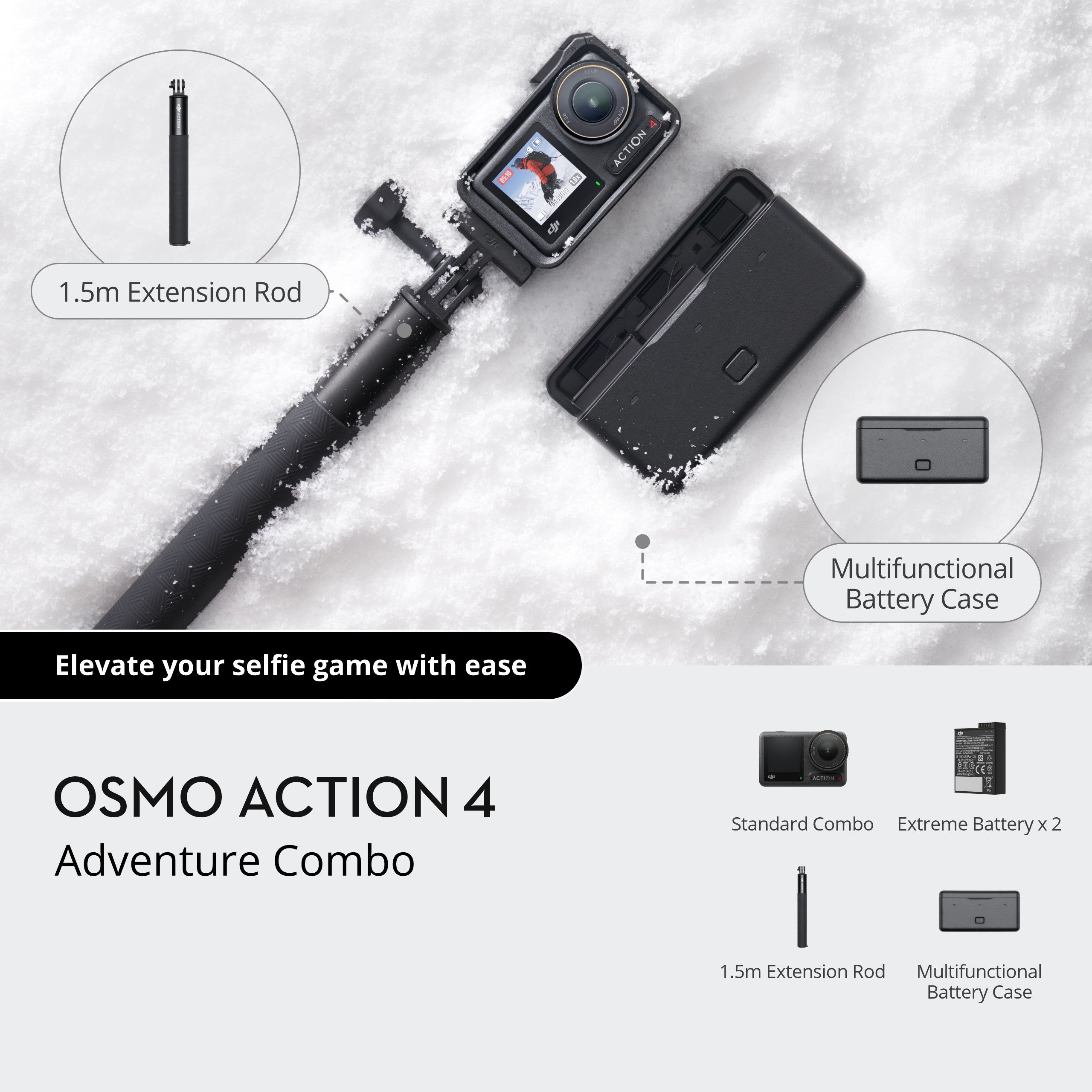 Osmo Action 4 Adventure Combo - DJI INDIA